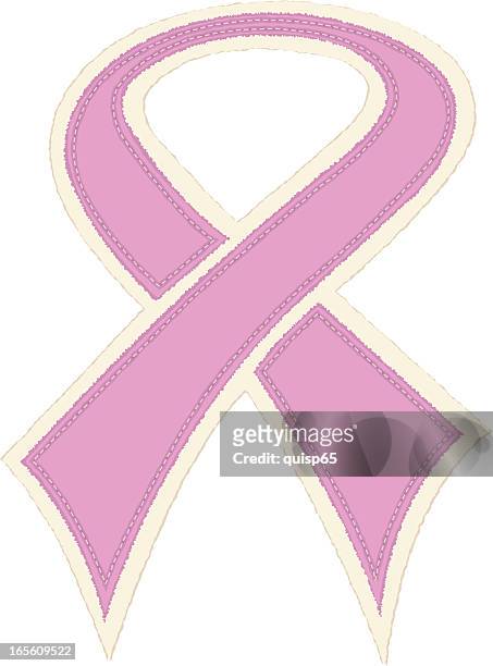 ilustrações, clipart, desenhos animados e ícones de fita de consciência para o câncer de mama - ribbon sewing item