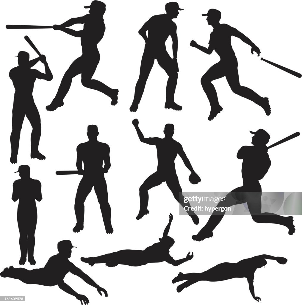 Baseball Silhouette Collection