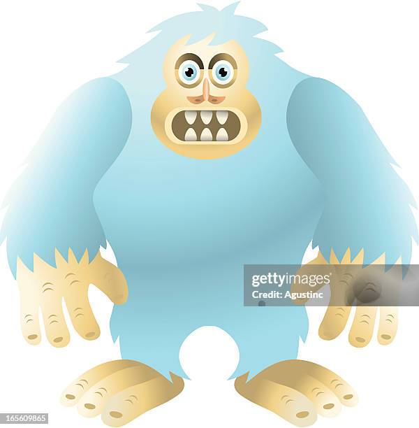 bigfoot - yeti stock illustrations