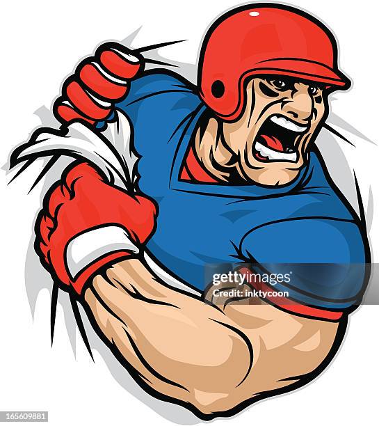 baseball brawler - cartoon strip stock illustrations