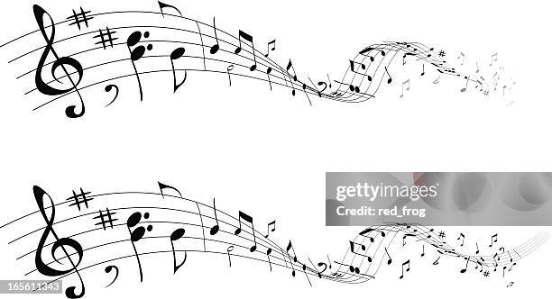 music that goes - music notes stock illustrations