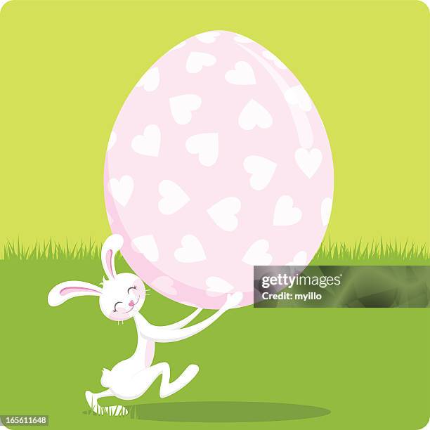 easter bunny - easter candy stock illustrations