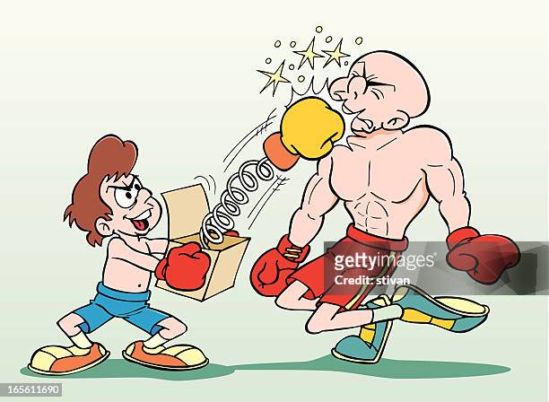 boxen - funny boxing stock-grafiken, -clipart, -cartoons und -symbole