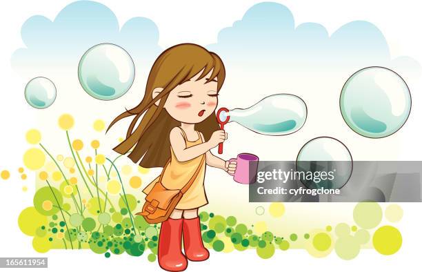 50点のシャボン玉 女の子イラスト素材 Getty Images 50点のシャボン玉 女の子イラスト素材 Getty Images
