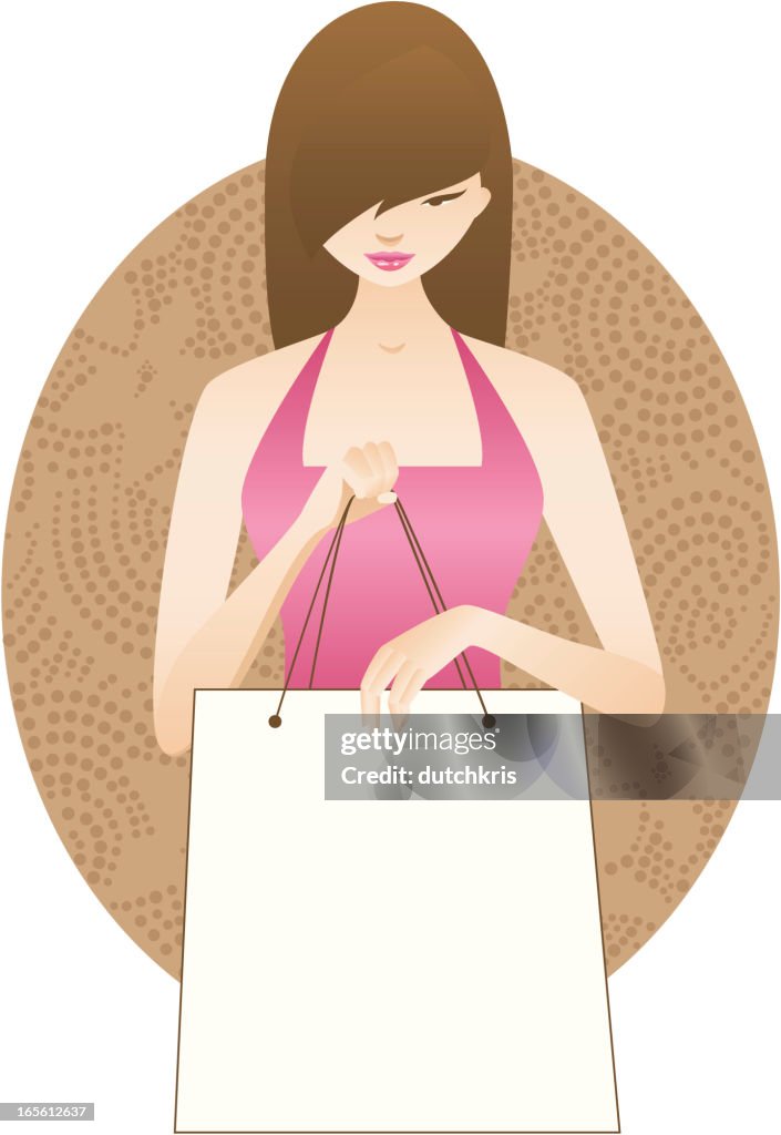 Shopping bag template