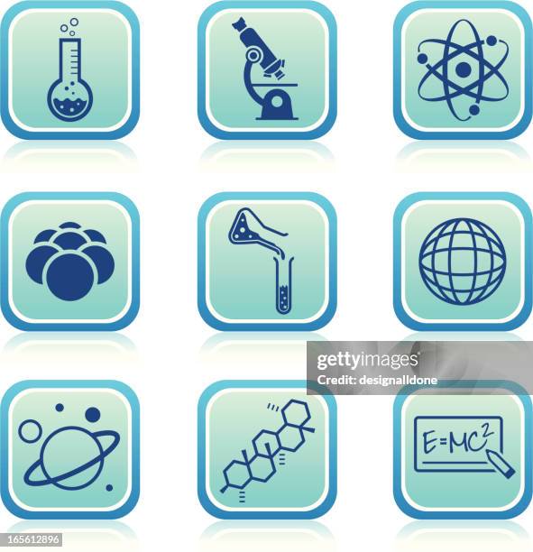 science icons - einstein stock illustrations