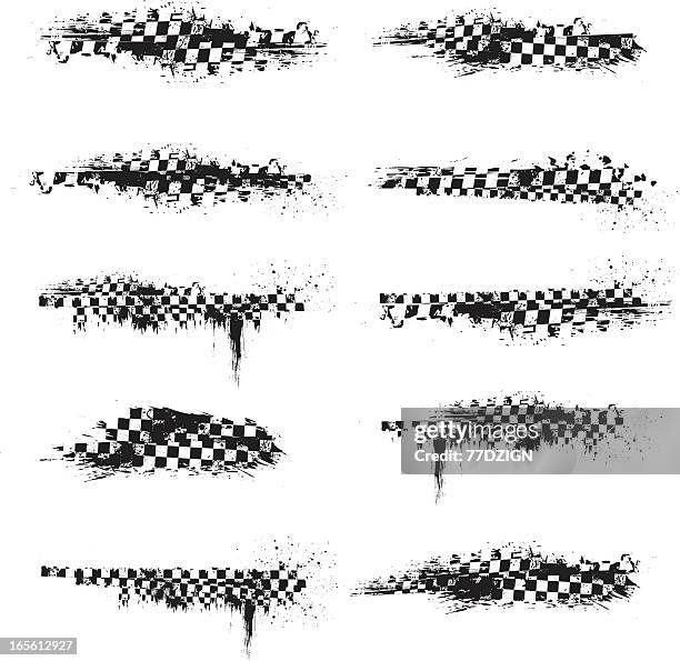 checkered splatter - checked pattern stock illustrations