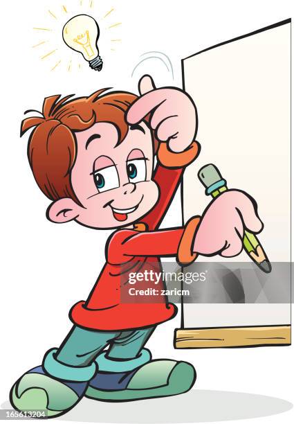 idea - child flashlight stock illustrations
