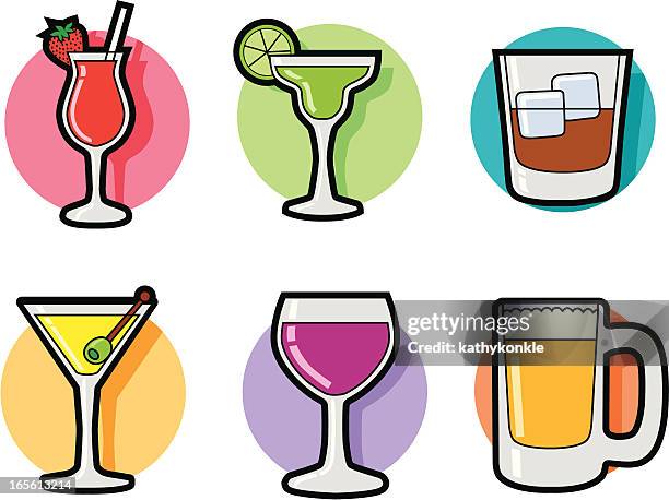 drinks - margarita stock illustrations