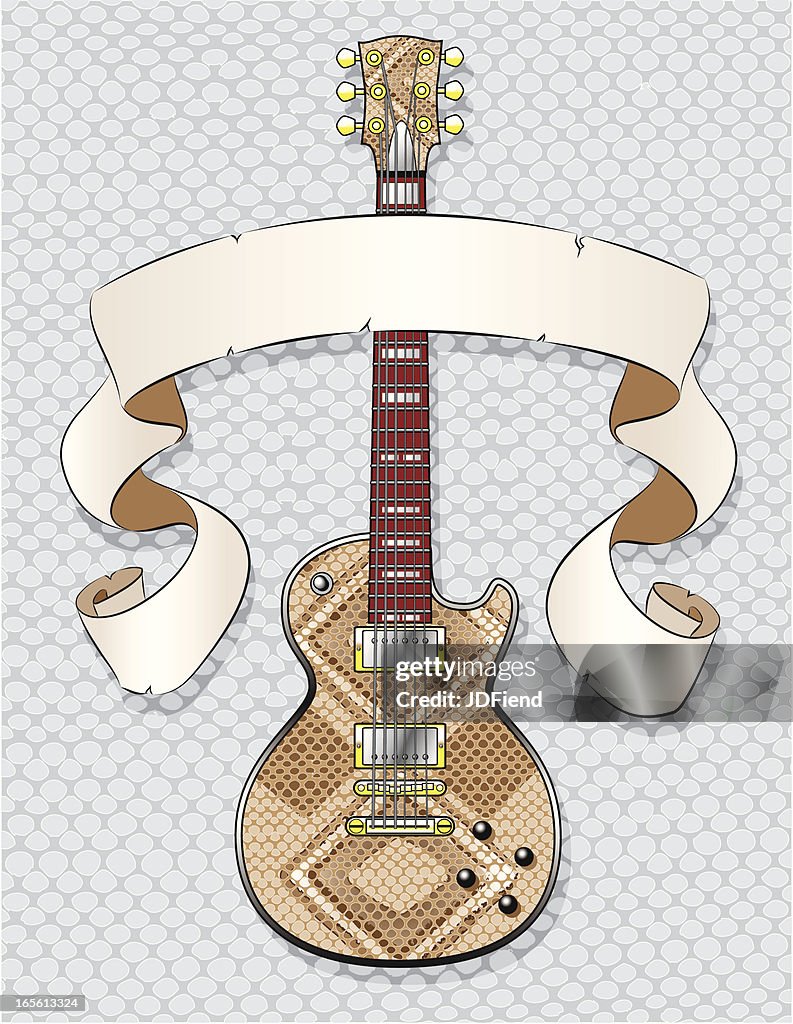Snake Skin Guitar
