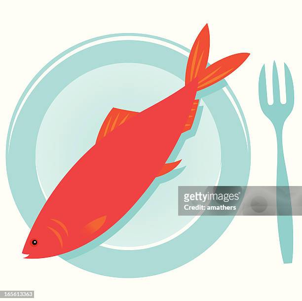 red herring - mackerel stock illustrations