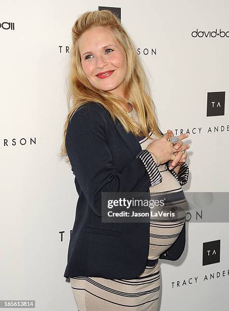 Actress Sally Pressman attends the opening of Tracy Anderson Flagship Studio on April 4, 2013 in Brentwood, California.