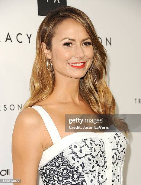 Stacy Keibler attends the opening of Tracy Anderson Flagship Studio on April 4, 2013 in Brentwood, California.