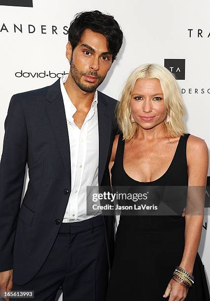 Joey Maalouf and Tracy Anderson attend the opening of Tracy Anderson Flagship Studio on April 4, 2013 in Brentwood, California.