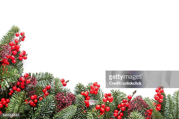 christmas garland - pinecone bildbanksfoton och bilder