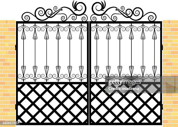 Mathil Gate 36 Metal Gate Texture High Res Illustrations - Getty Images