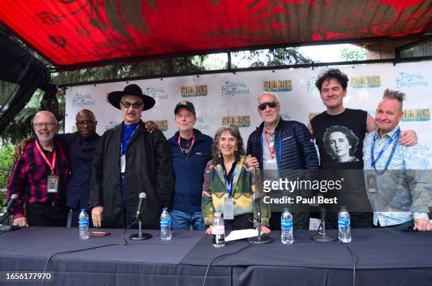 Leonard Maltin, Barry Jenkins, Wim Wenders, Ken Burns, Annette Insdorf, Werner Herzog, Mark Cousins, Peter Sellars attend the 50th Telluride Film...