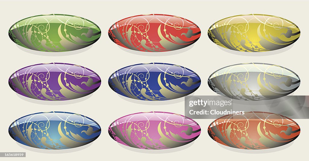 Glossy Oval Buttons High-Res Vector Graphic - Getty Images