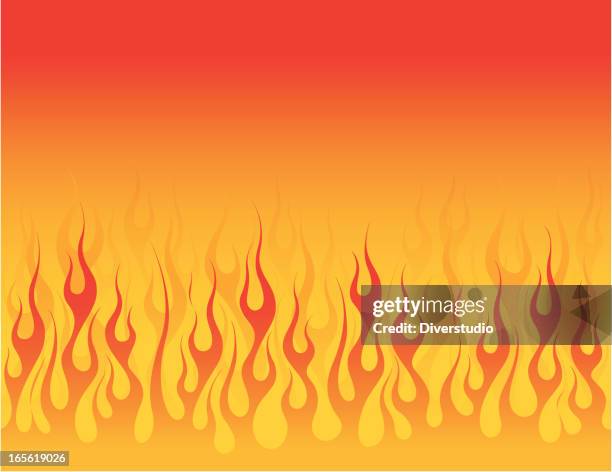 smooth flowing flame background - flames stock illustrations