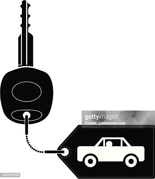 illustrazioni stock, clip art, cartoni animati e icone di tendenza di chiave dell'automobile - chiave dellautomobile