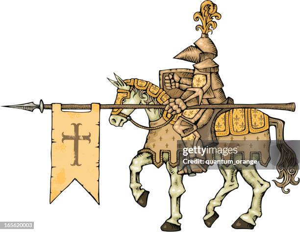 Knight Winimage 193 Medieval Knight White Background High Res Illustrations - Getty Images