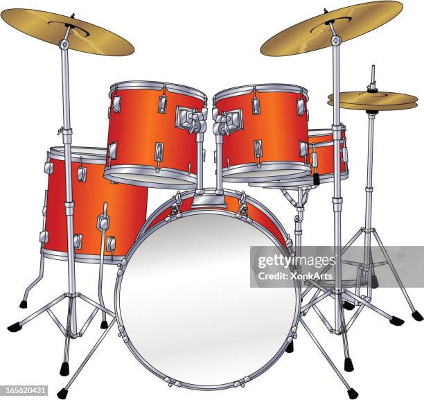 drum kit - drum kit stock illustrations