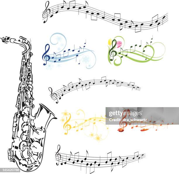 Saxophone And Music Note High-Res Vector Graphic - Getty Images