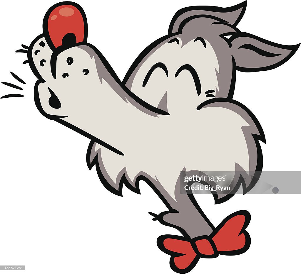 Howling Wolf Cartoon