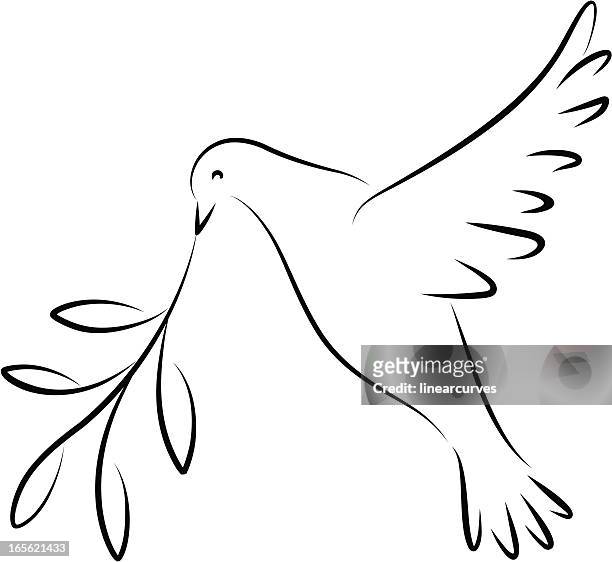 bildbanksillustrationer, clip art samt tecknat material och ikoner med peace dove - peace dove
