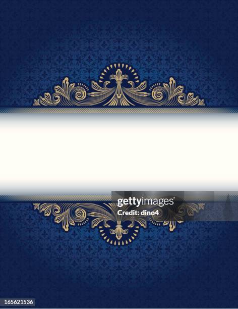 blueveau frame - gold leaf stock illustrations