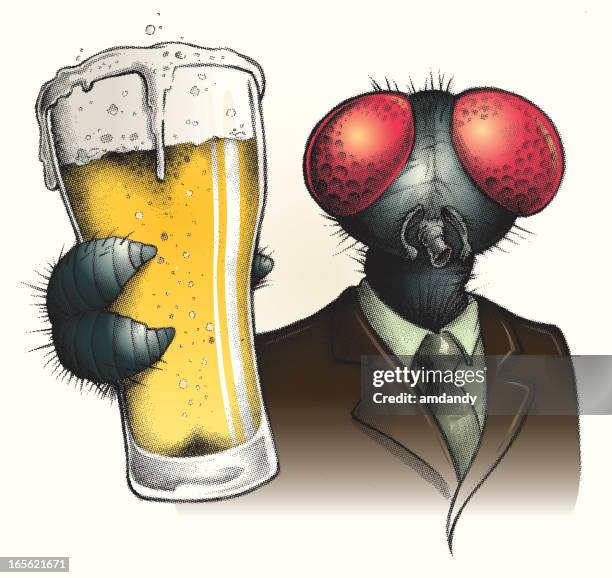 stockillustraties, clipart, cartoons en iconen met mr.b fly, says.... bzzzzzz beeeeeeerrr - facetoog