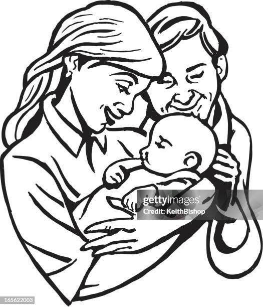 Mom Dad And Baby Happy Family High-Res Vector Graphic - Getty Images Mom Dad And Baby Happy Family High-Res Vector Graphic - Getty Images