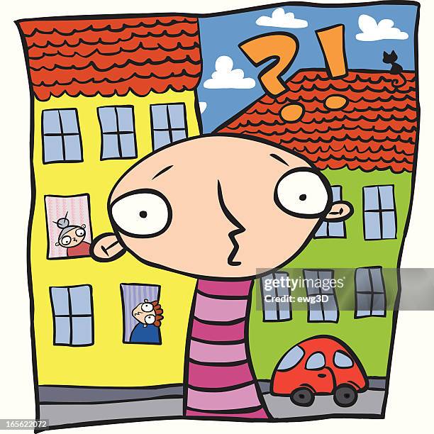 what am i doing here? - kid car window stock illustrations
