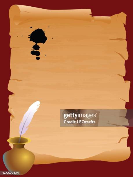 Scroll Ink Writing 222 Scroll Ink And Pen Stock Photos, High-Res Pictures, and Images ...
