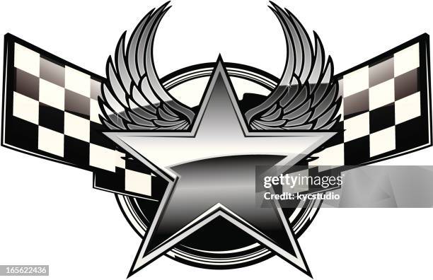 Winged Racing Flags Checkerboard Flag Photos and Premium High Res Pictures - Getty Images