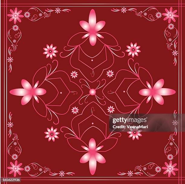 beautiful indian rangoli design - caste system stock illustrations