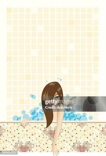 bubblebath background - bubble bath stock illustrations
