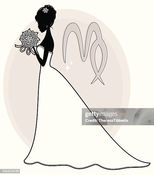 virgo - femininity stock illustrations