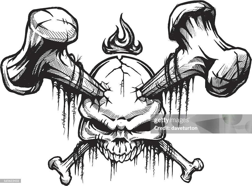 Skull and Bones II B&W