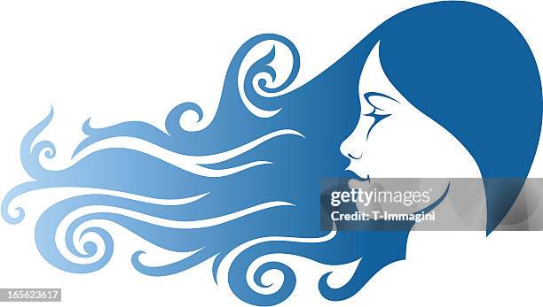 12点の髪 なびく 女性 横顔イラスト素材 Getty Images 12点の髪 なびく 女性 横顔イラスト素材 Getty Images