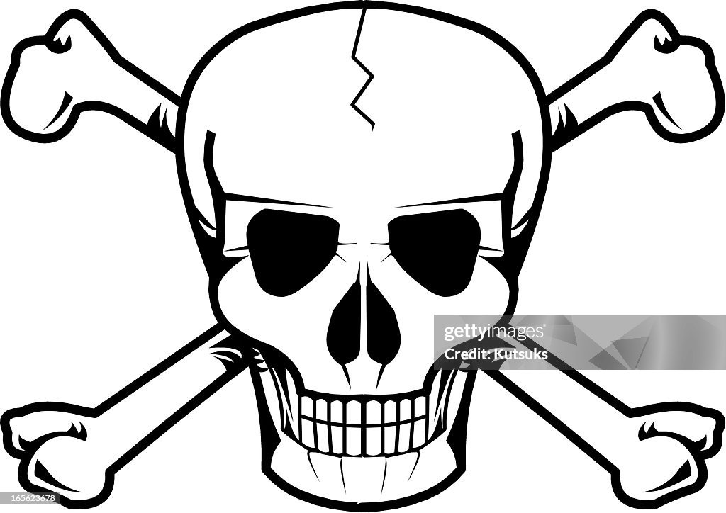 Minimal design of skull with bones