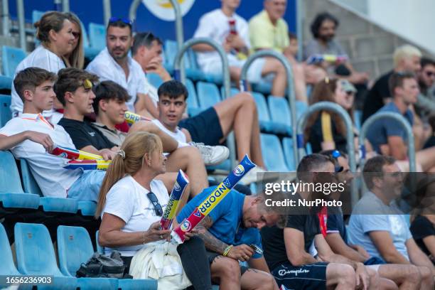 Andorra fans during the UEFA EURO 2024 qualifying round group I match between Andorra v Bielorrusia at Estadi Nacional d Andorra on September 9.