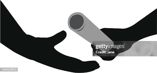 teamwork - relay stock illustrations