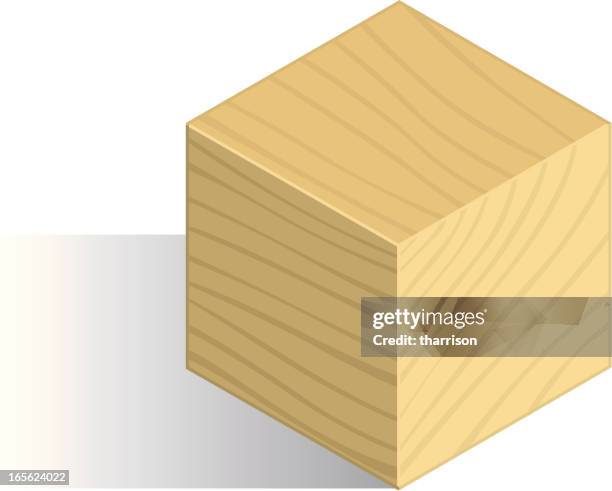 wood block - wooden cubes stock illustrations