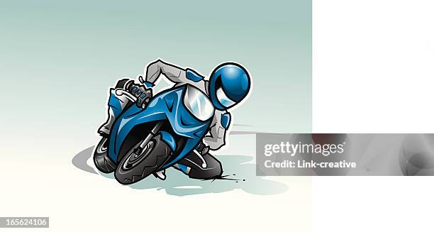 sport-fahrrad - motorbike racing stock-grafiken, -clipart, -cartoons und -symbole