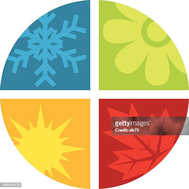 the four seasons - season stock illustrations
