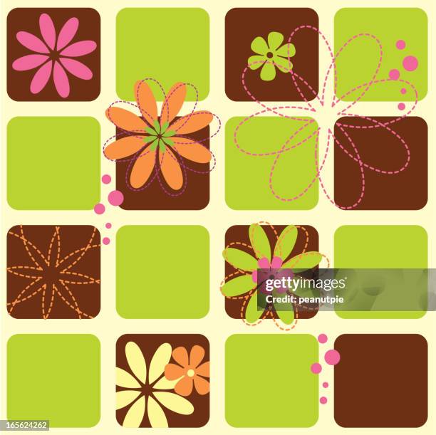 60s Square Pattern 60s Flower Wallpaper Photos and Premium High Res Pictures - Getty Images