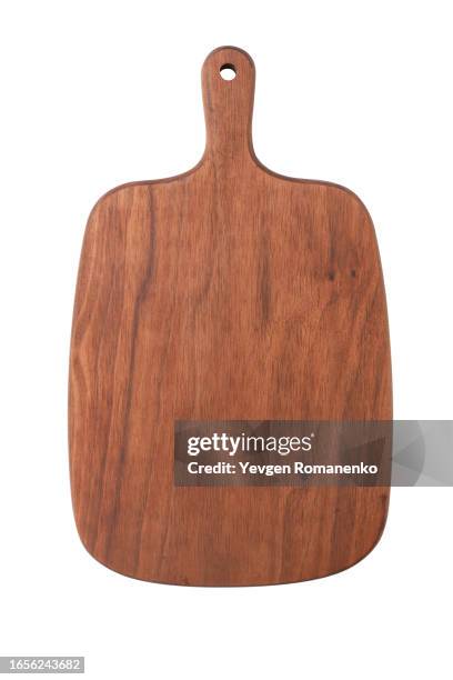 cutting board isolated on white background - tabla de cortar fotografías e imágenes de stock