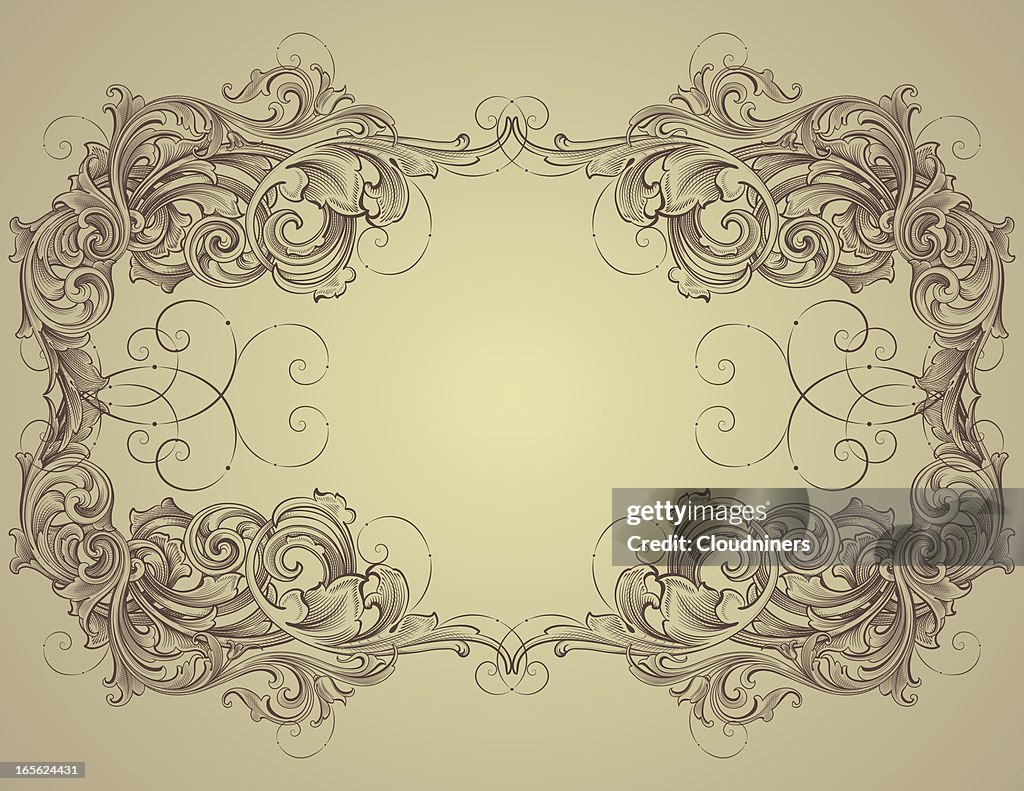 Elaborate Vintage Frame High-Res Vector Graphic - Getty Images