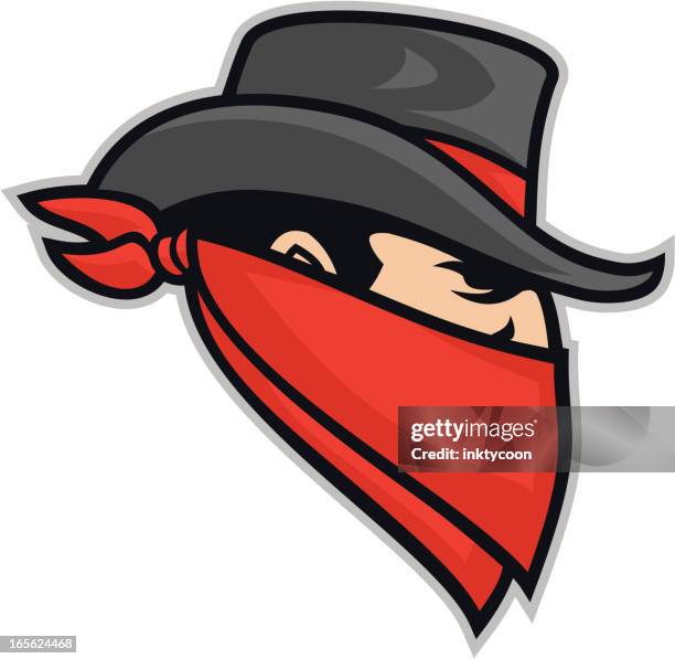 ilustraciones, imágenes clip art, dibujos animados e iconos de stock de clipart bandit mascot - bandana